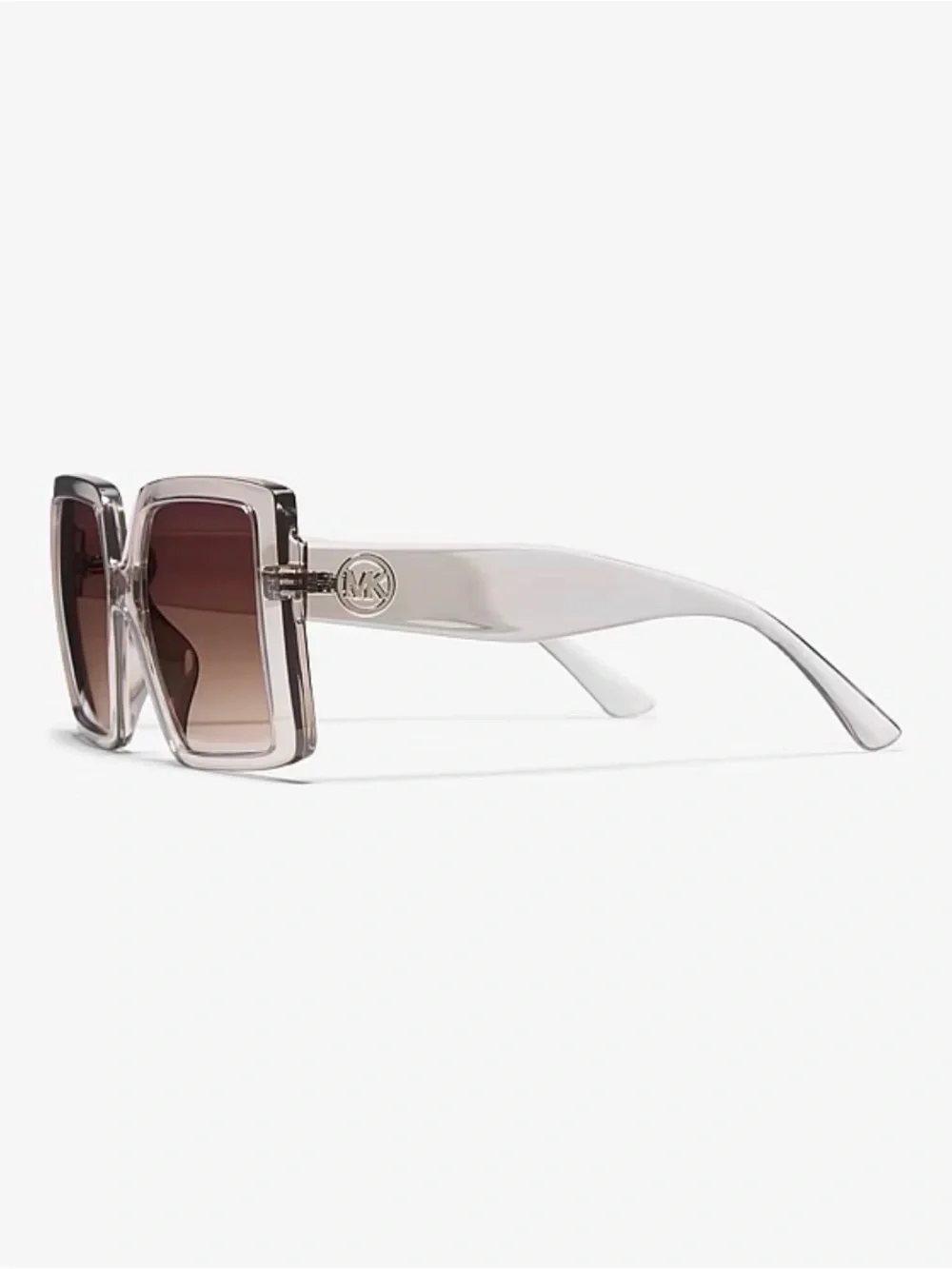 Michael Kors Sintra Oversized Square Sunglasses Clear Beige Gradient